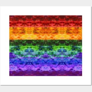 Rainbow Stripe Quilt Posters and Art